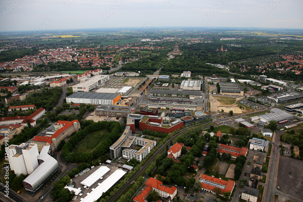 Fototapeta premium Leipzig - Luftaufnahme