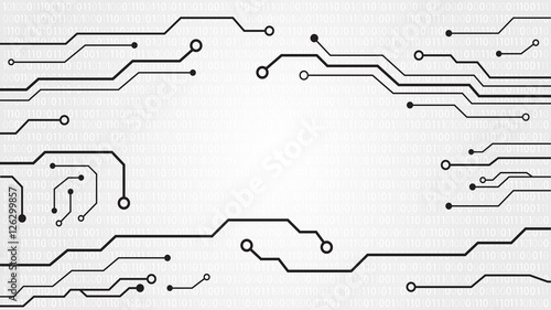 Abstract circuit board background. Vector illustration.