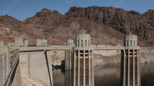 The Hover Dam near las vegas in desert