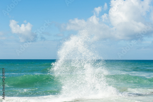waves of Atlantic Ocean