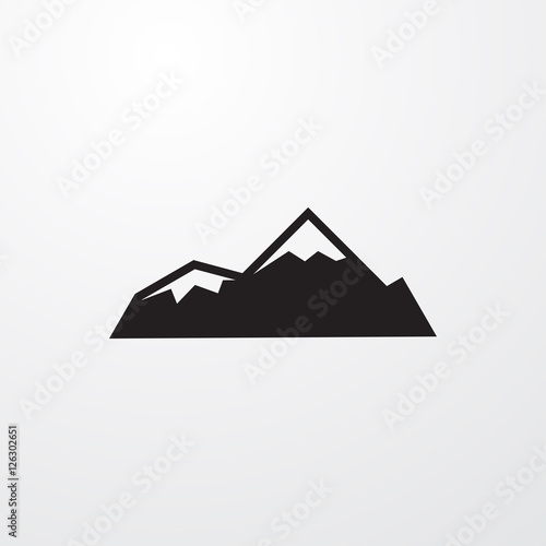 mountain icon illustration