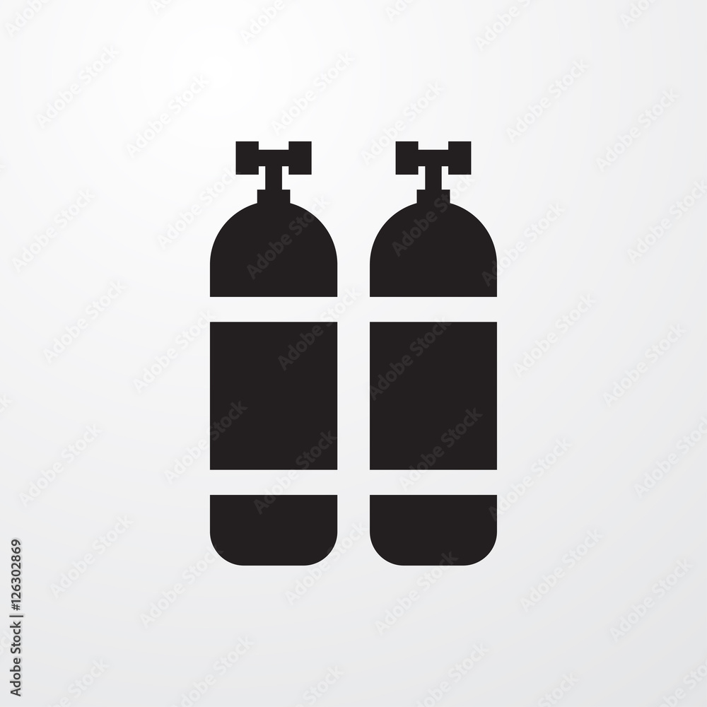 oxygen cylinder icon illustration oxygen cylinder icon illustration