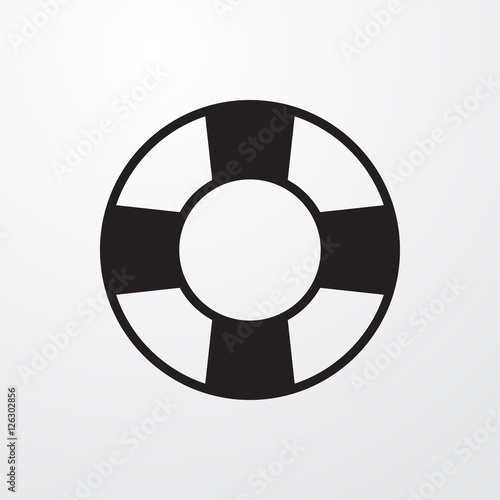 lifebuoy icon illustration