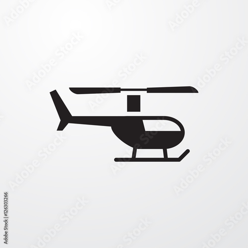 helicopter icon illustration