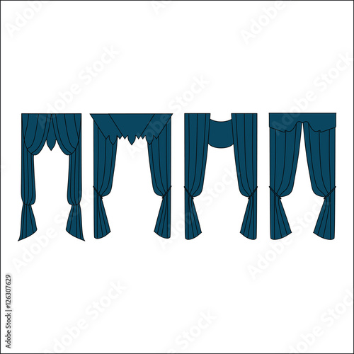  curtains. interior textiles.  interior decoration textiles sket