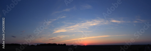 panorama sky sunset