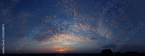 panorama sky sunset
