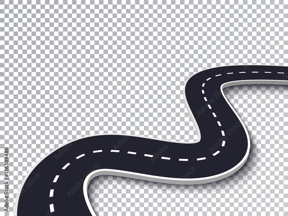 Winding Road Vector