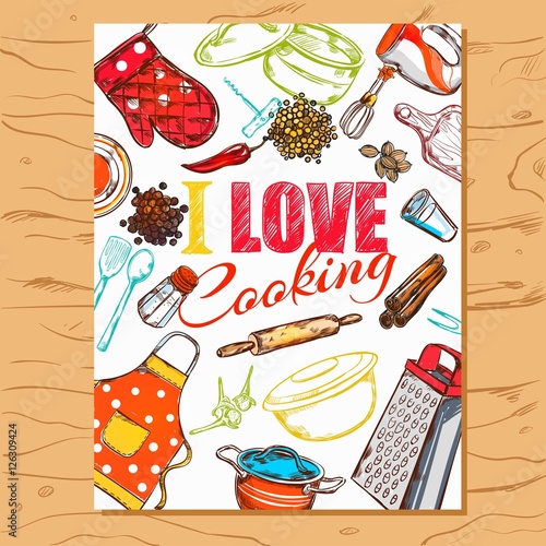 I Love Cooking Poster
