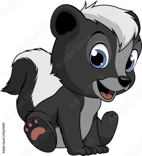 Little funny skunk