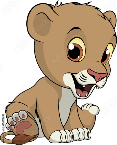 Cute lion cartoon