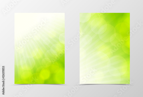 Front and back light flyer template design