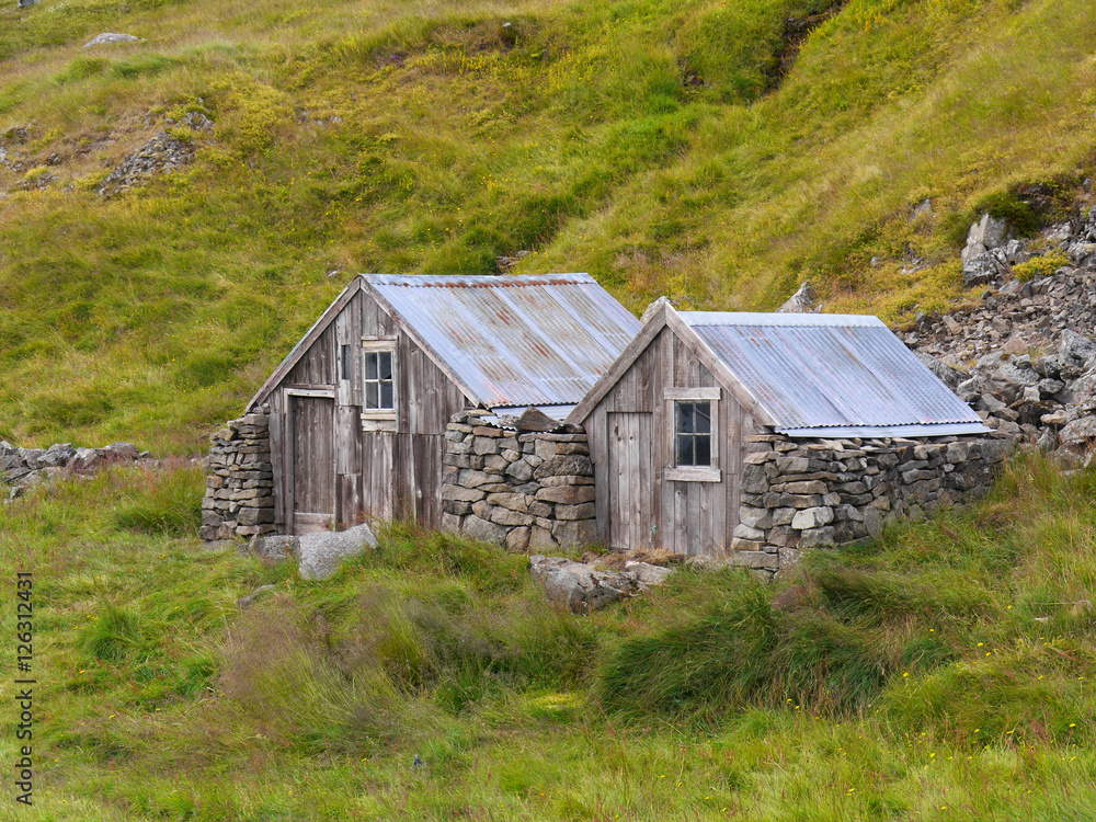 Hütten in Island