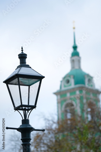 Veiw of a retro street lamp in a center of Moscow © Dmitry Vereshchagin