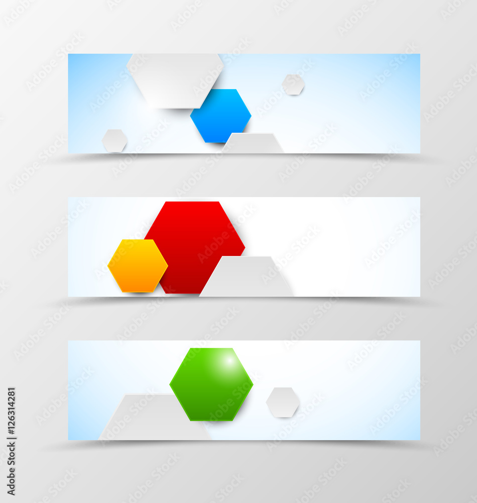 Set of header banner dynamic design Set of header banner dynamic design