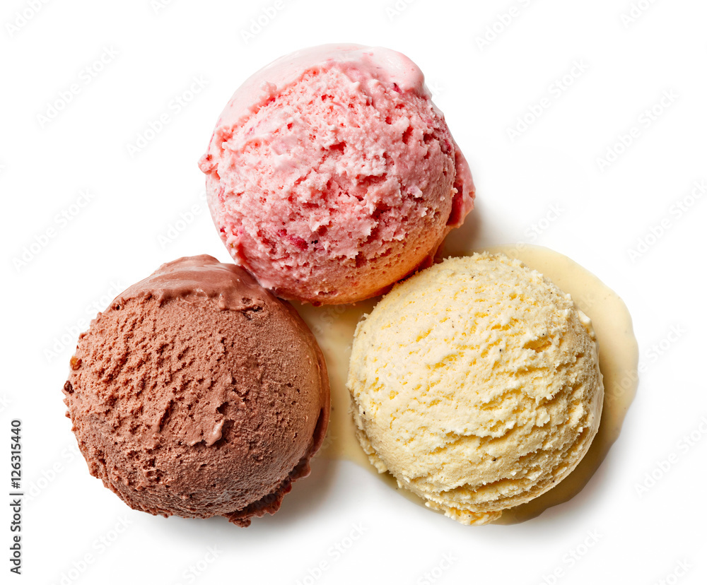 various ice cream balls various ice cream balls