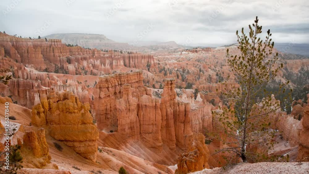 Timelapse of fluffy clouds at bryce canyon national park Timelapse of fluffy clouds at bryce canyon national park