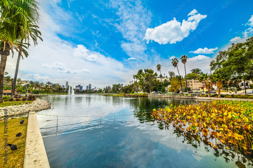 Fototapeta premium Echo park in Los Angeles
