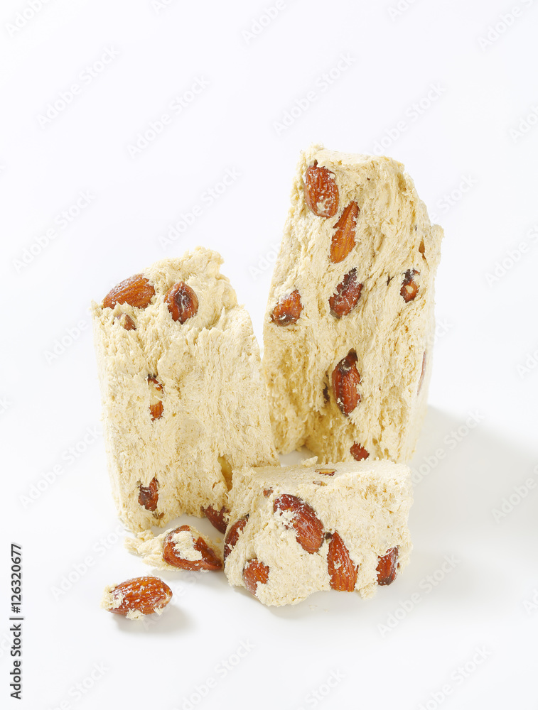 Greek halva with almonds Greek halva with almonds