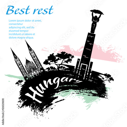 Travel Hungary grunge style