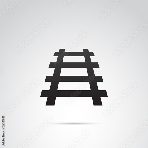 Railway vector icon.