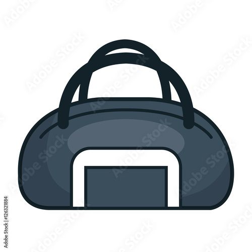 handle bag gym isolated icon vector illustration design