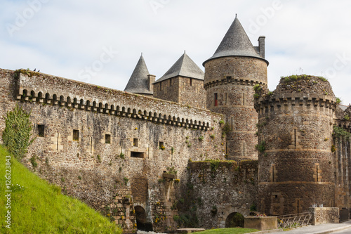Medieval castle of Fougeres, France