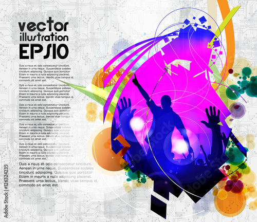 Music event illustration