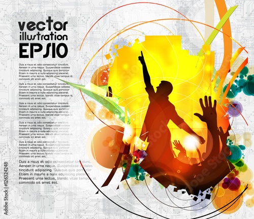 Music event illustration