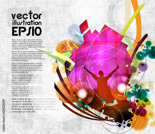 Music event illustration