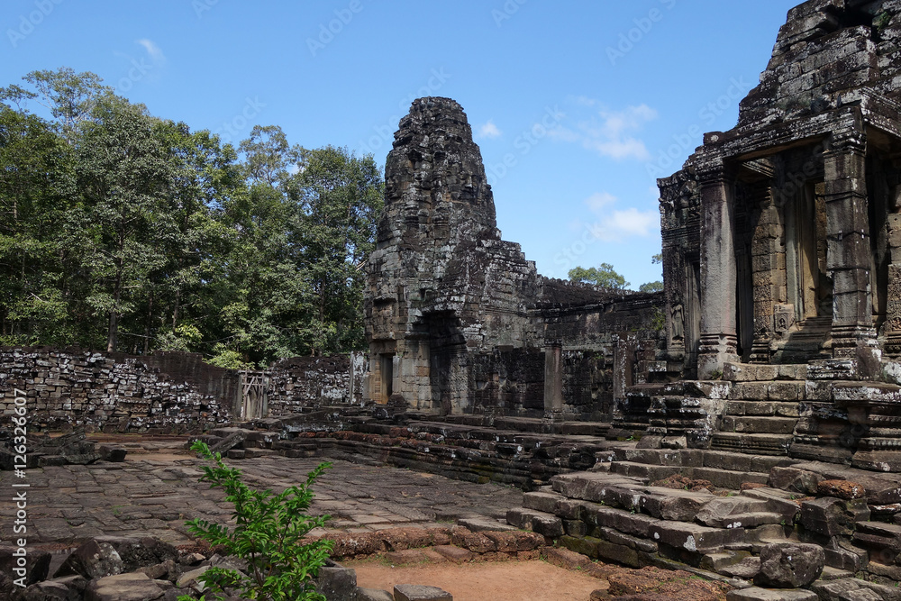 Bayon Temple At Angkor Wat, Siem Reap