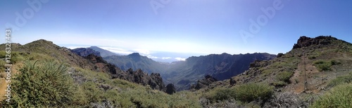 Huge caldera panorama