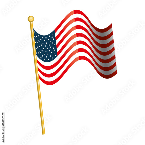 united states of america flag vector illustration design
