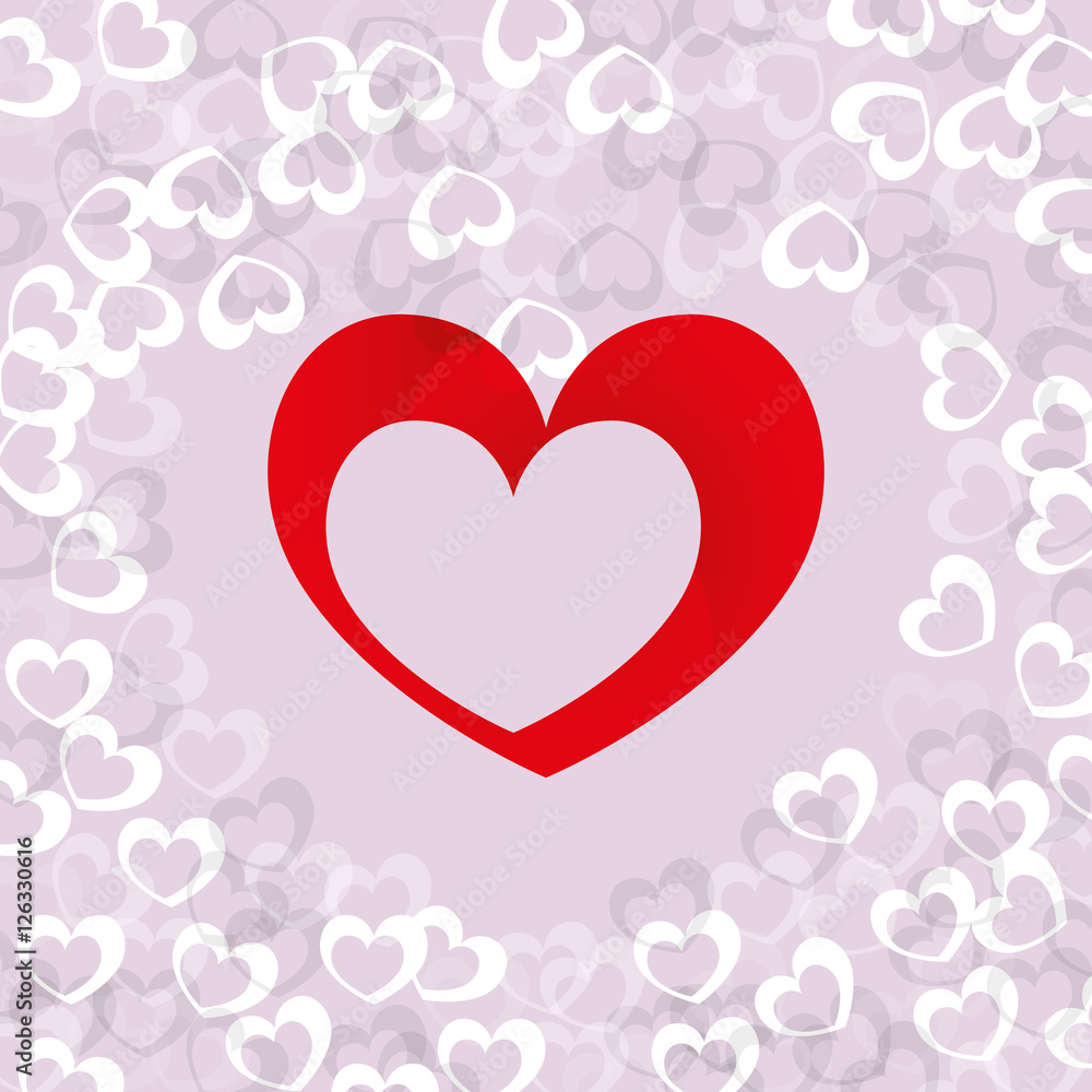 Heart love icon vector illustration graphic design