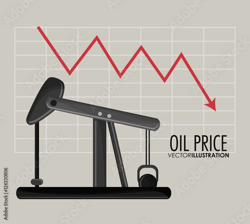Oil pump icon. Oil price industry fuel production and gasoline theme. Isolated design. Vector illustration