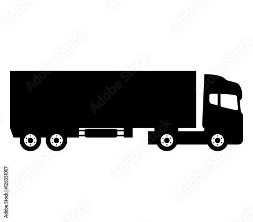 Truck icon isolated on white background