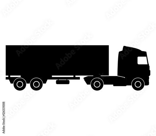 Truck icon isolated on white background