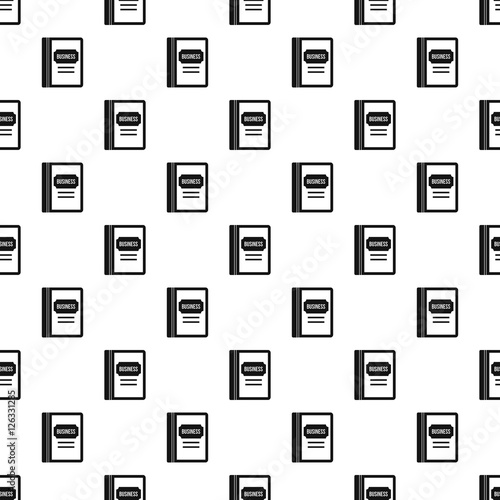 Business book pattern. Simple illustration of business book vector pattern for web