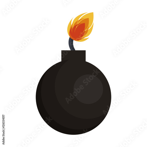 boom explosive isolated icon vector illustration design