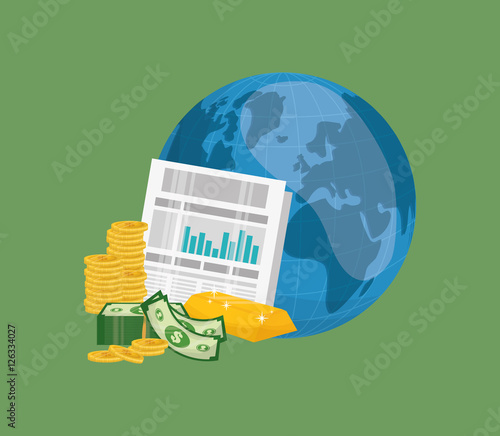 Money business financial icon vector illustration graphic design