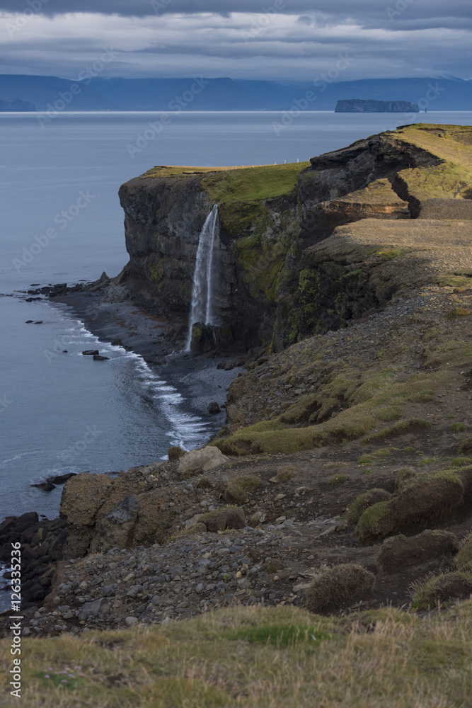 Waterfall, Northern Icelandic Coast