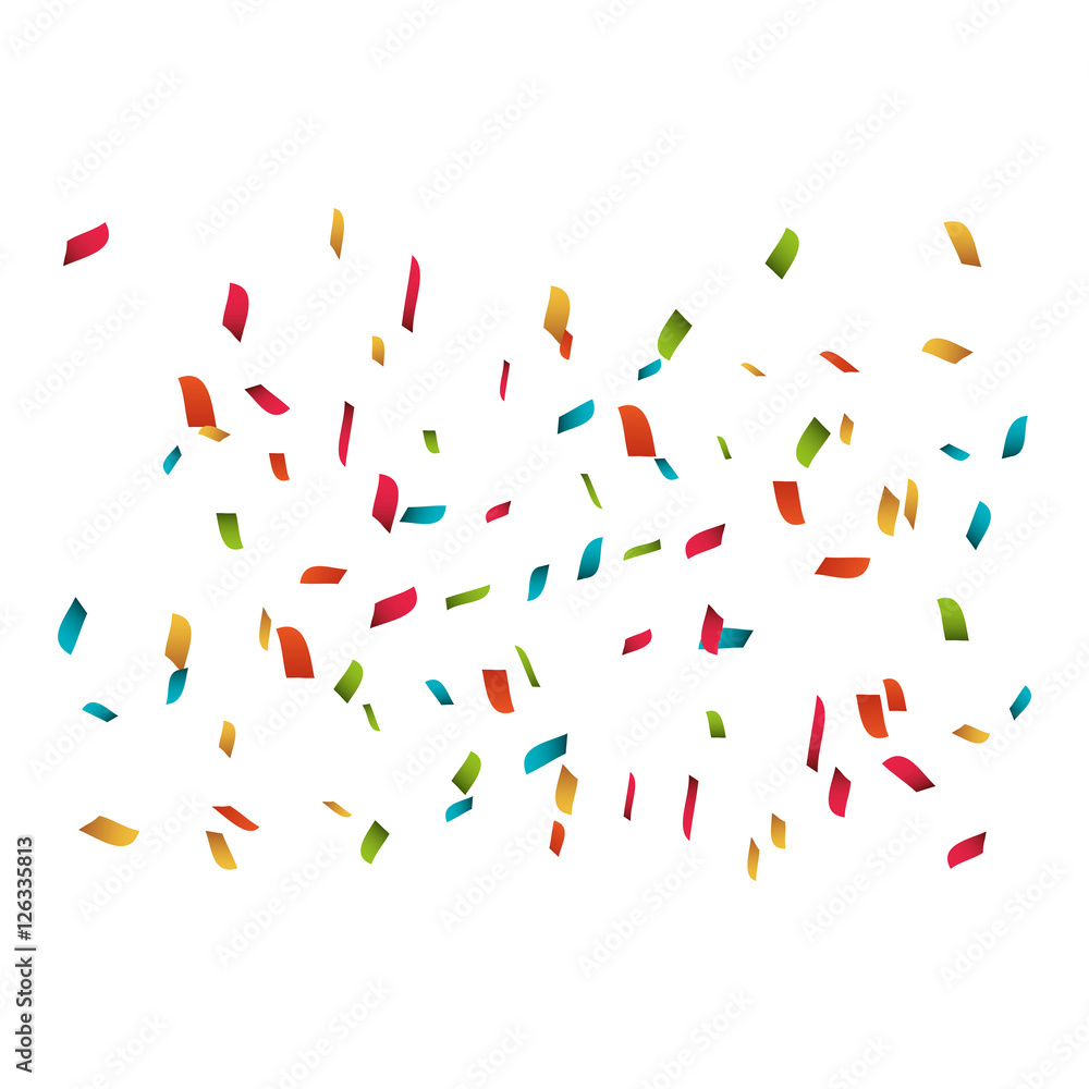 confetti paper splash icon vector illustration design