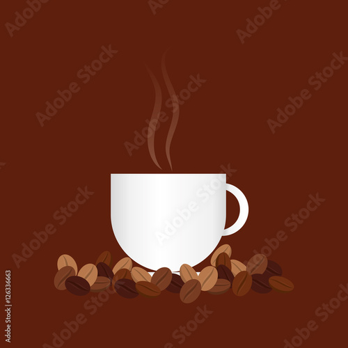 Coffee delicious drink icon vector illustration graphic design