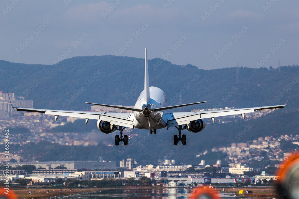 飛行機 滑走路 飛行機 滑走路