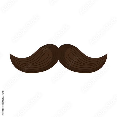 mexican mustache isolated icon vector illustration design