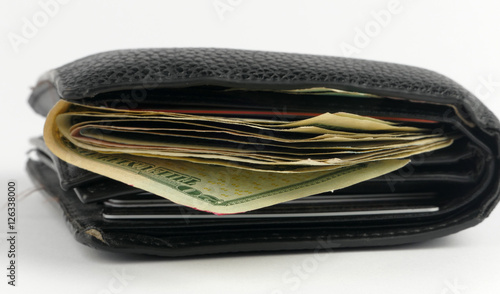 Old Wallet isolated white background