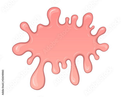 Splash of pink bubble gum.