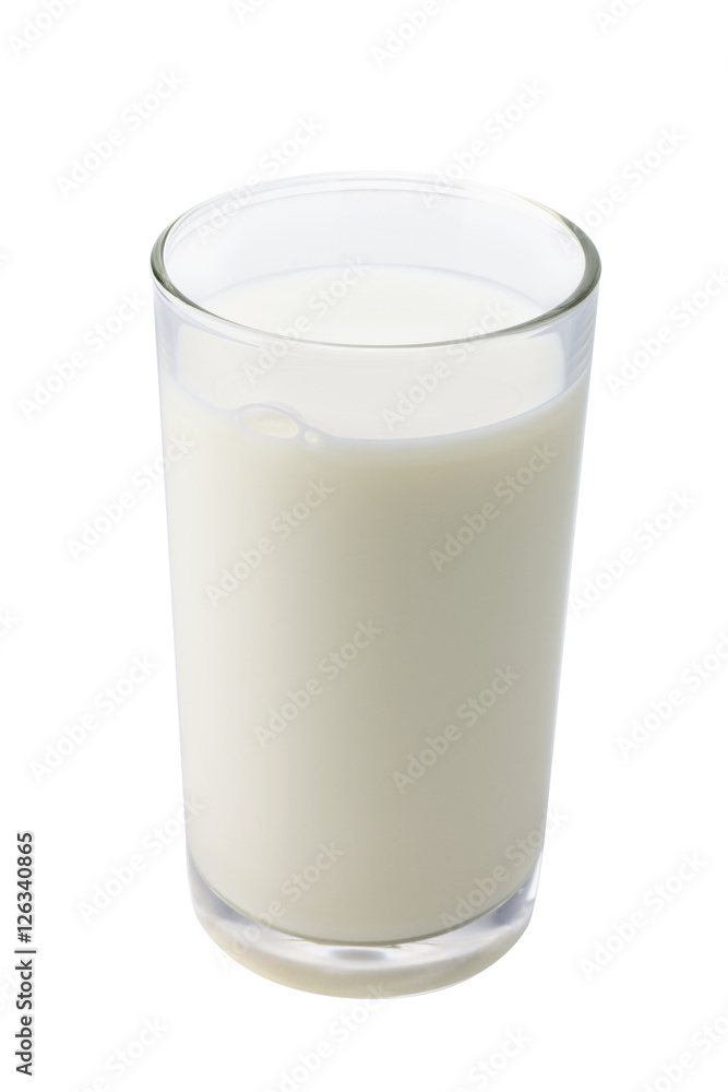 glass of milk isolated on white background with clipping path glass of milk isolated on white background with clipping path