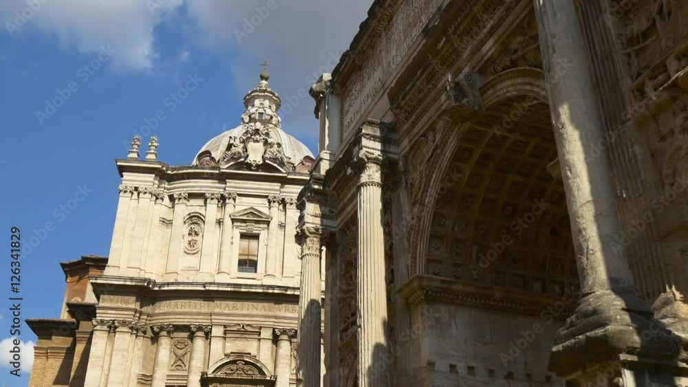 rome day time roman forum arch of septimius severus blue sky walking view 4k italy
rome day time roman forum arch of septimius severus blue sky walking view 4k italy