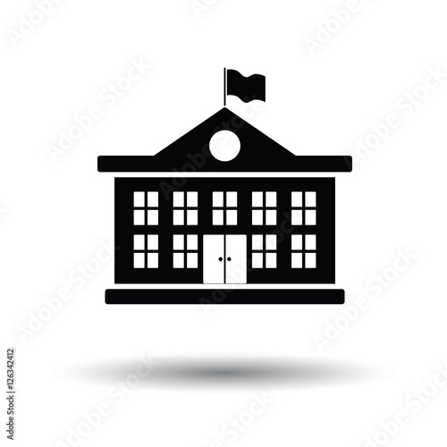 School building icon